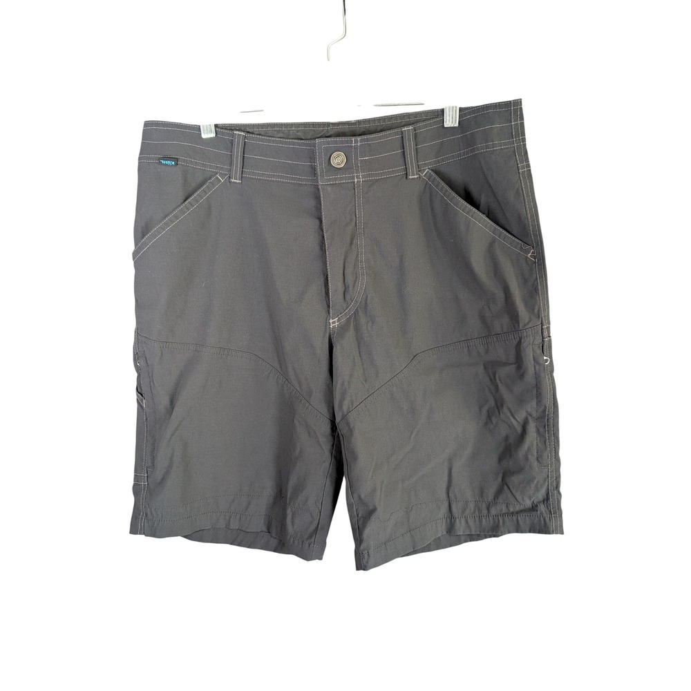 Kuhl Renegade Cargo Hiking Shorts Mens 36 Dark Gray Stretch Technical Outdoor